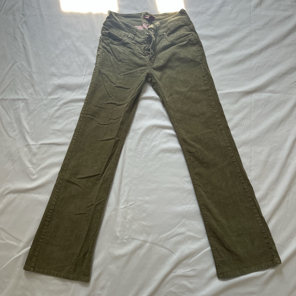H&M Khaki Flare Women's Pants with double button